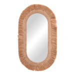 Bohnile Inart sisal mirror in natural color 70x4x120cm