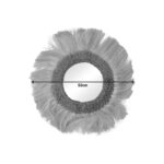 Fraklone Inart abaca mirror in natural color D50x4cm - Image 2