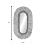 Nabore Inart abaca mirror in natural color 55x4x96cm - Image 2