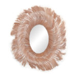 Tolle Inart abaca mirror in natural color 65x85x17cm - Image 2