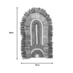 Earsy Inart seagrass wall decoration in natural color 58x32x8cm - Image 2