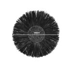 Wall decoration Valene Inart seagrass in dark brown color D60x8cm - Image 2