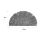 Nairone Inart seagrass-abaca wall decoration in natural color 85x105x10cm - Image 3