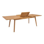 Pino table expanding teak wood in natural shade 180/240x100x75cm - Image 3