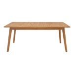 Pino table expanding teak wood in natural shade 180/240x100x75cm - Image 4