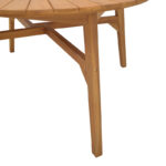 Table Colen teak wood in a natural shade D150x75cm - Слика 4