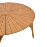 Colen teak wood table in natural shade Φ180x75cm - Image 3