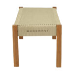 Bench Uma teak wood and pe rope in natural shade 150x45x40cm - Image 4