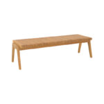 Polymorphic sofa-bench Jey teak wood in natural shade 120x57.5x80cm - Слика 2