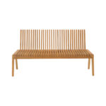 Polymorphic sofa-bench Jey teak wood in natural shade 120x57.5x80cm - Слика 4