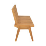 Polymorphic sofa-bench Jey teak wood in natural shade 120x57.5x80cm - Слика 6