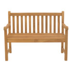 Sofa Nat teak wood in natural shade 120x57x96cm - Слика 4