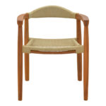 Armchair Ganny teak wood and pe rope in natural shade 61x58x71cm - Слика 5