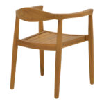 Armchair Ganny teak wood in natural shade 59x56x71cm - Слика 2