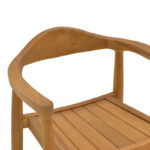 Armchair Ganny teak wood in natural shade 59x56x71cm - Слика 6