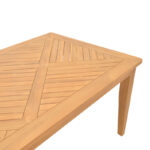 Mady teak wood table in natural shade 200x100x75cm - Слика 4