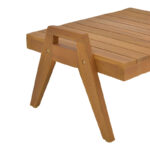 Kally sun lounger table, teak wood in natural shade 66x49.5x34cm - Image 4