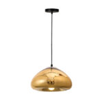 Ceiling lamp Ovalone gold metal-glass D30x16.5cm