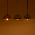 Three-light ceiling lamp Ovalone I G9 silver-gold-bronze metal-glass D58x16.5cm - Слика 2