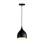 Ceiling lamp Perce black metal D17x20cm