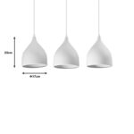 Ceiling lamp Perce I white metal 50x20cm - Слика 2