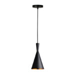 Ceiling lamp Gafmon black metal Φ18.5x40cm