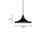 Latren ceiling lamp black-gold metal Φ36x18cm - Слика 2