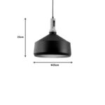 Ceiling lamp Denvel I black-gold metal Φ35x22cm - Image 2