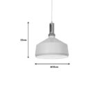 Ceiling lamp Denvel I white-gold metal D35x22cm - Слика 2