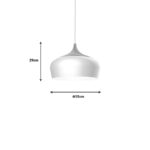 Ceiling lamp Pedrity white metal D35x29cm - Слика 2