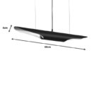 Ceiling lamp Gikline black-gold metal D60x6cm - Слика 3