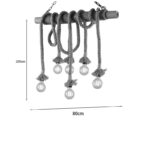Ceiling lamp Ropily II natural color rope 80x15x100cm - Image 2