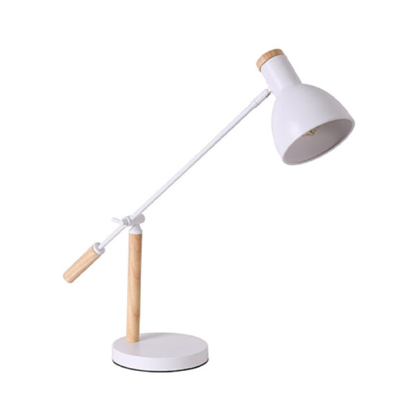 Table lamp Idante white metal-wood 50x15x60cm