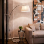 Glinze floor lamp white metal 90x38x180cm - Слика 2