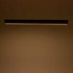 Ceiling lamp Rafmole led black metal-wood 120x7.5cm - Слика 2