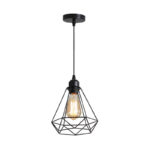 Ceiling lamp Jabrey black metal D20.5x25cm