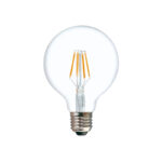 LED lamp G80 Bulb 4W E27 3000K 200-220V clear