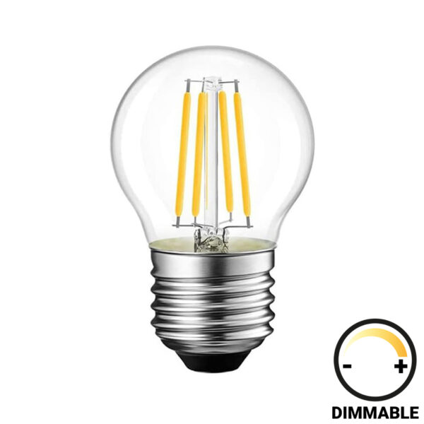LED lamp G45 Bulb dimmable 4W E27 clear