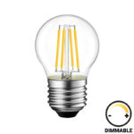 LED lamp G45 Bulb dimmable 6W E27 clear