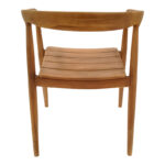 Armchair Noody teak wood in natural shade 62x55x75cm - Image 5