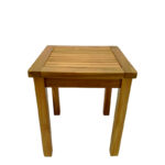 Noly teak wood beach table in natural shade 40x40x45cm - Слика 2