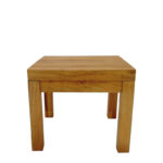 Poly teak wood beach  table in natural shade 35x35x30cm - Слика 2