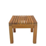 Poly teak wood beach  table in natural shade 35x35x30cm - Слика 3