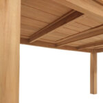 Table pablo Pakoworld teak wood in natural shade 160x90x76cm - Слика 5