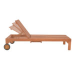Deckchair Sunnie meranti wood in natural shade 200x65x35cm - Image 3