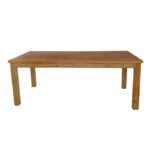 Table Wooly teak wood in natural shade 220x90x75cm - Слика 3
