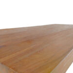 Table Wooly teak wood in natural shade 220x90x75cm - Слика 4