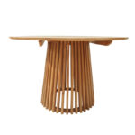 Kenda mindi wood table in natural shade D120x75cm - Слика 2