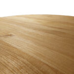 Kenda mindi wood table in natural shade D150x75cm - Image 3
