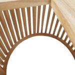 Kenda mindi wood table in natural shade D150x75cm - Image 5